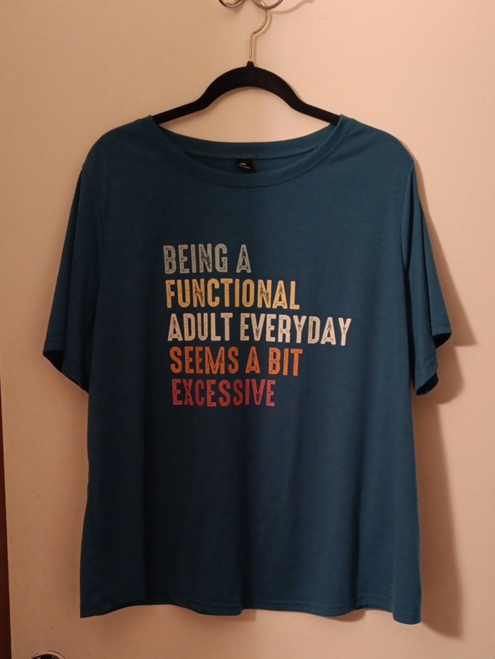 Relaxed Teal Short Sleeve Graphic Tee - Casual Everyday Shirt